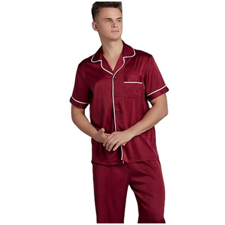 Trendy Men's Simple Natural Slim Fit Short Sleeve T-Shirt 