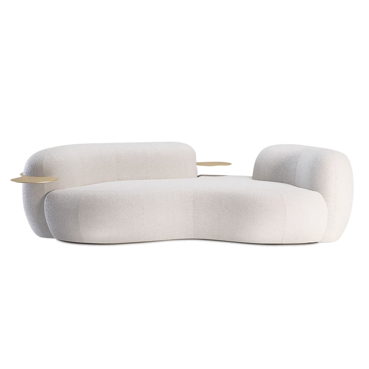 Curved cream in color .. كريم منحني باللون