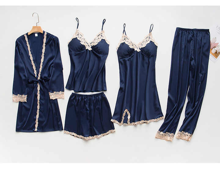 5-piece sexy women's pajama set 