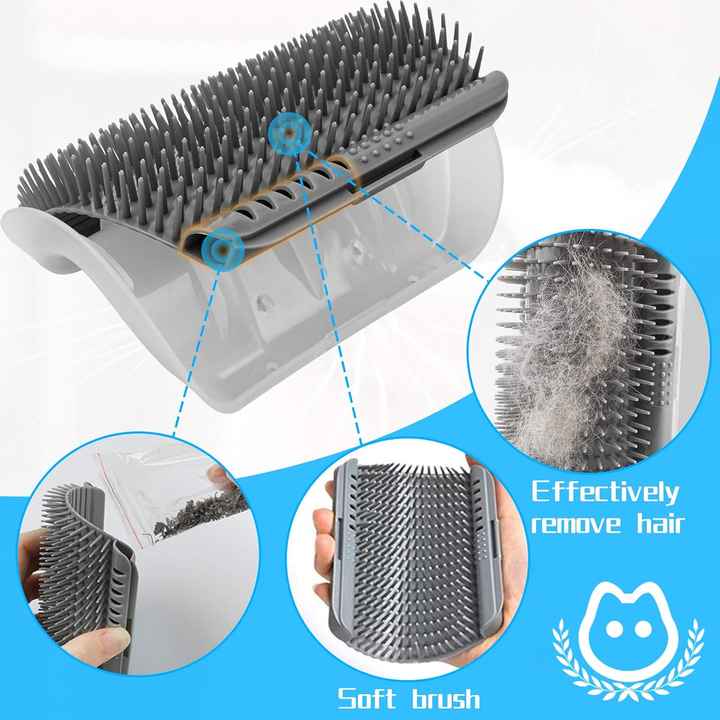 Soft Corner Wall Scratcher Toy Cat Self Grooming 