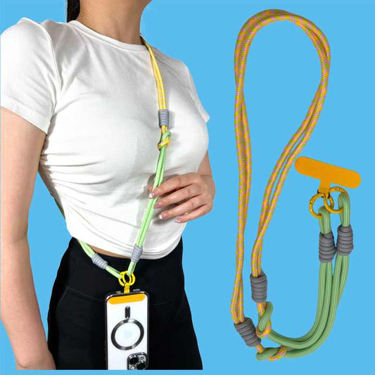 Wholesale Adjustable 5" Crossbody Lanyard for Cell Phone Colorful Neck Strap with Phone Clip 