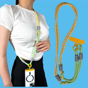 Wholesale Adjustable 5" Crossbody Lanyard for Cell Phone Colorful Neck Strap with Phone Clip 