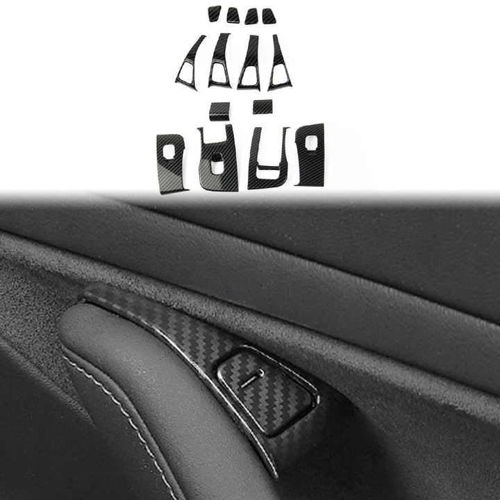 اكسسوارات السيارات 2021 ألياف الكربون الداخلية  . Car Accessories 2021 Carbon Fiber Interior Door Handle