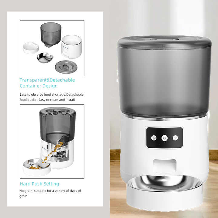 Smart Pet Feeder with WiFi, App Controlled, Adjustable 