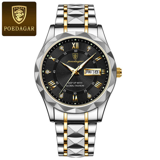 POEDAGAR 615 ساعة يد رجالية من أفضل . POEDAGAR 615 Men's Watch Top Brand