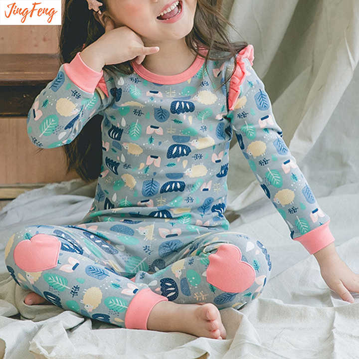 Girls' cotton sleepsuit 