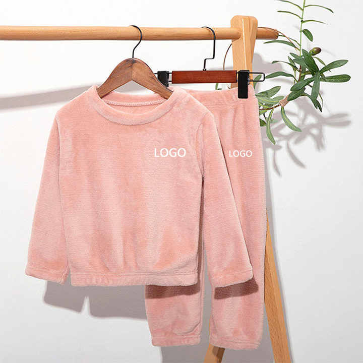 New Fleece Kids Boy Girl Children's Cotton Pajamas 