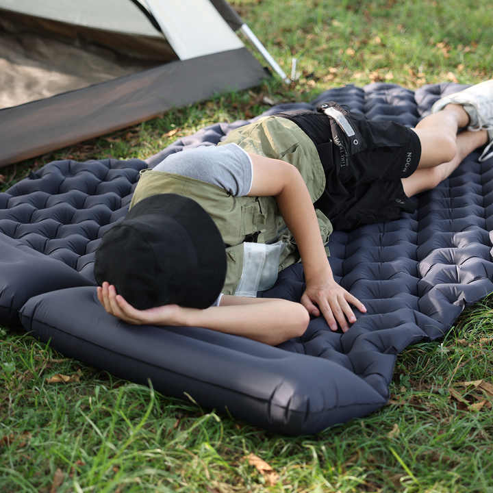 Double Camping Air Mattress Lightweight Inflatable Sleeping Pad 