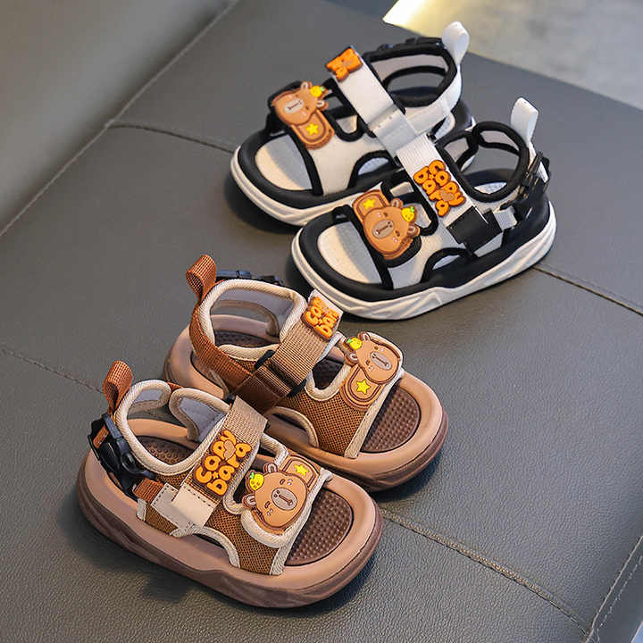 Kids' Velcro Toe Protection Beach Sandals 