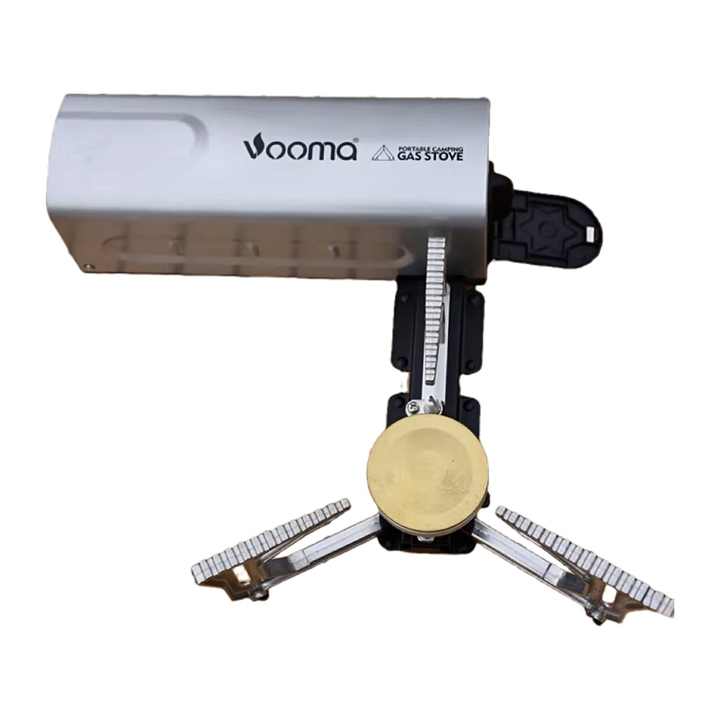 Small portable gas stove. 