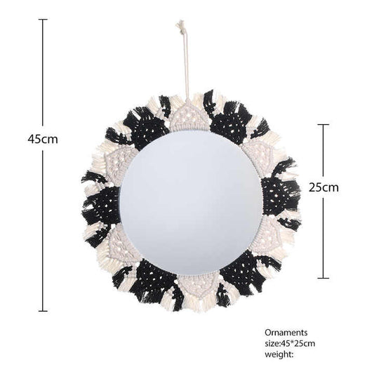 ديكور بمكرمة متدفقة منسوج يدويًا ، ديكور معلق .
