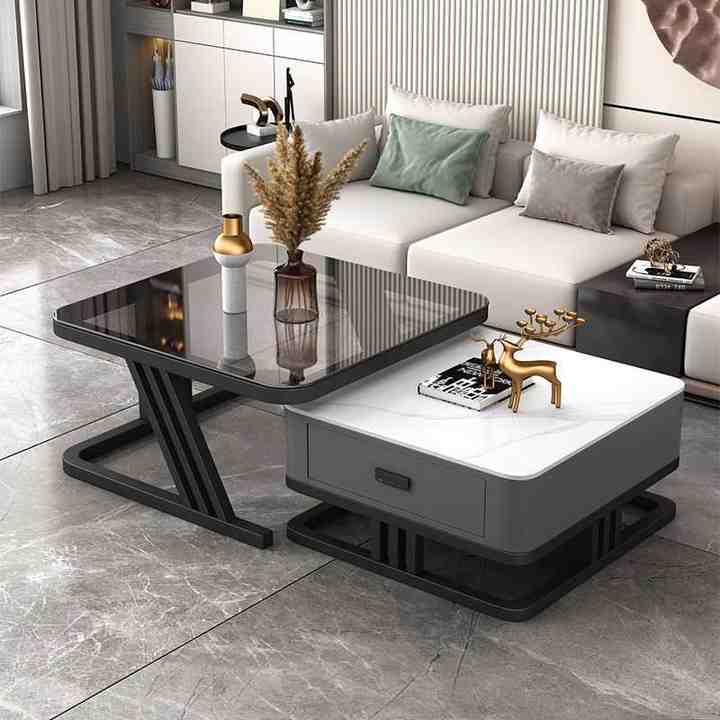 Luxury living room table, home use, new, square, modern, simple, light 