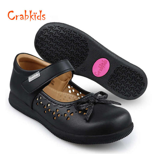 Crabkids الأطفال جديد الأطفال الأميرة الأطفال طفل حقيقي مدرسة فتاة لفستان الفتيات الأحذية الجلدية Crabkids New Children Princess Kids Toddler Real School Girl Dress Girls Leather Shoes