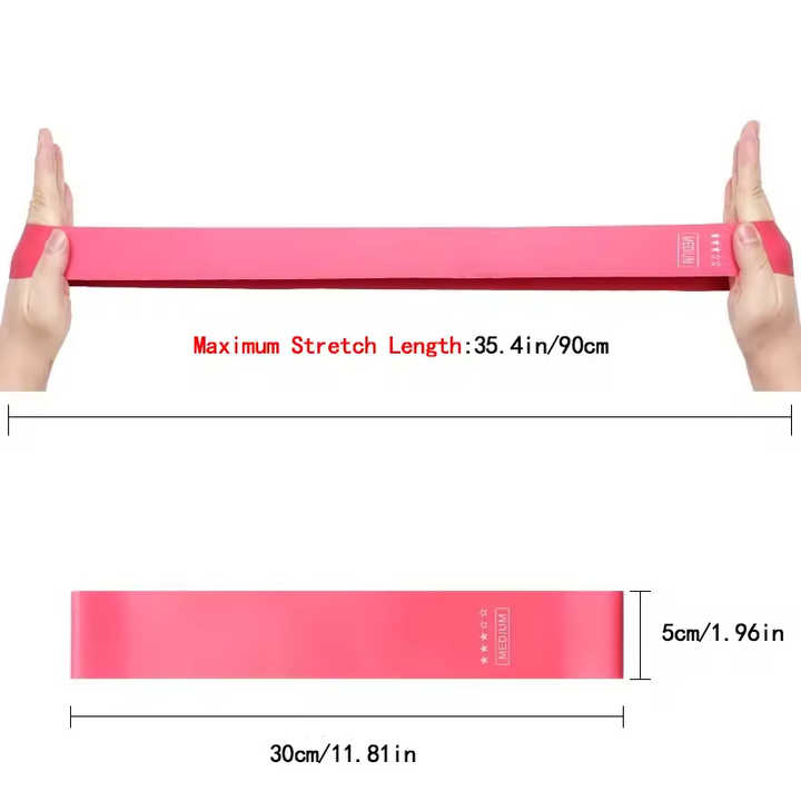Lightweight flat latex bands 