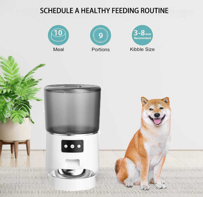 Smart Pet Feeder with WiFi, App Controlled, Adjustable 