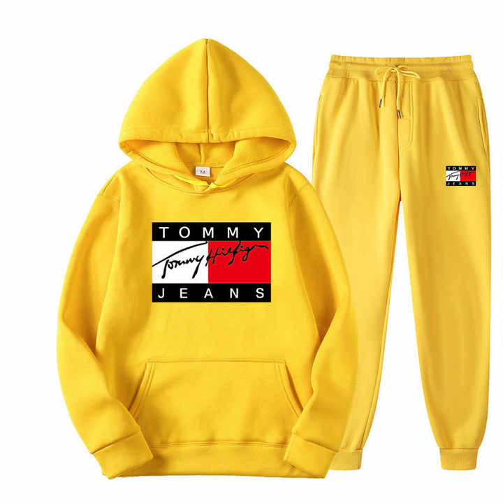 Men's Winter Sports Sweatshirt Set with Hoodie. 