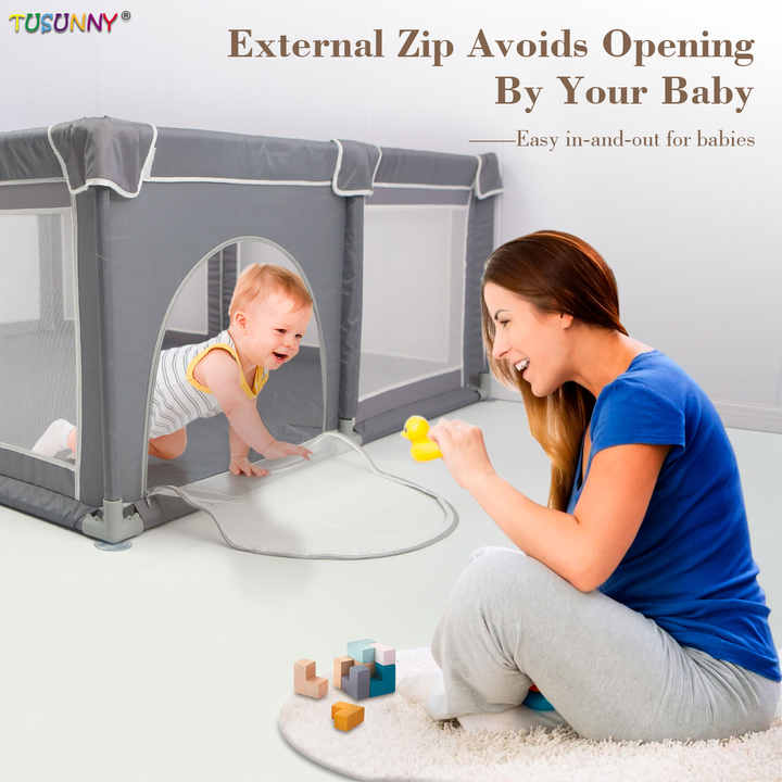 Large Fabric European Standard Square Children's Playpen Fence 