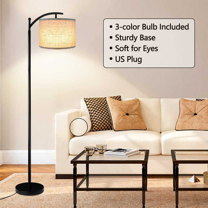 Three-level standing lamp 