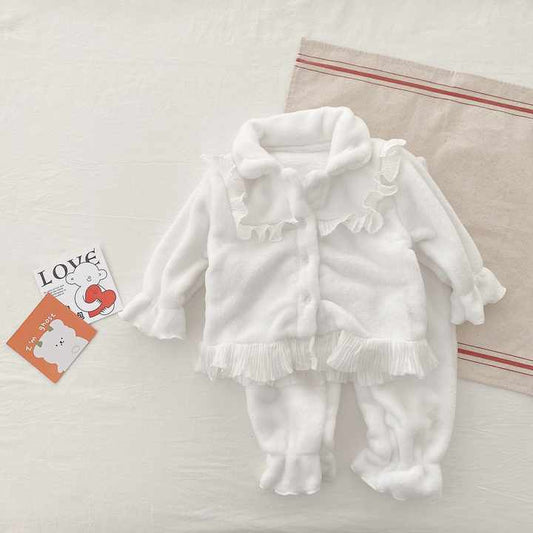 طقم بيجامات شتوي سادة كم طويل