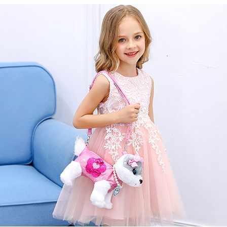 Cute Kids Shoulder Bag, Plush Handbag and Purse, Holiday Gift, Stylish Accessory for Children 