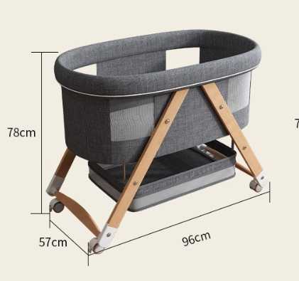 Modern Design Baby Crib Foldable Wood-سرير أطفال