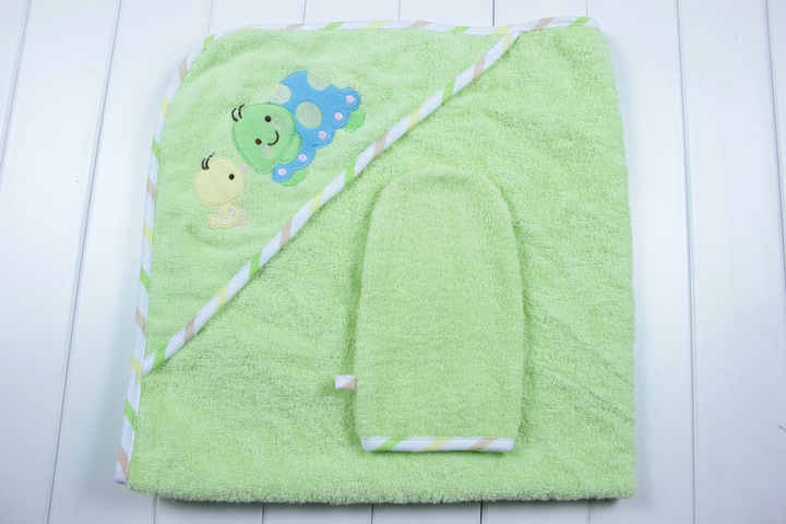 Baby Bath Towel Poncho-منشفة أطفال بغطاء رأس