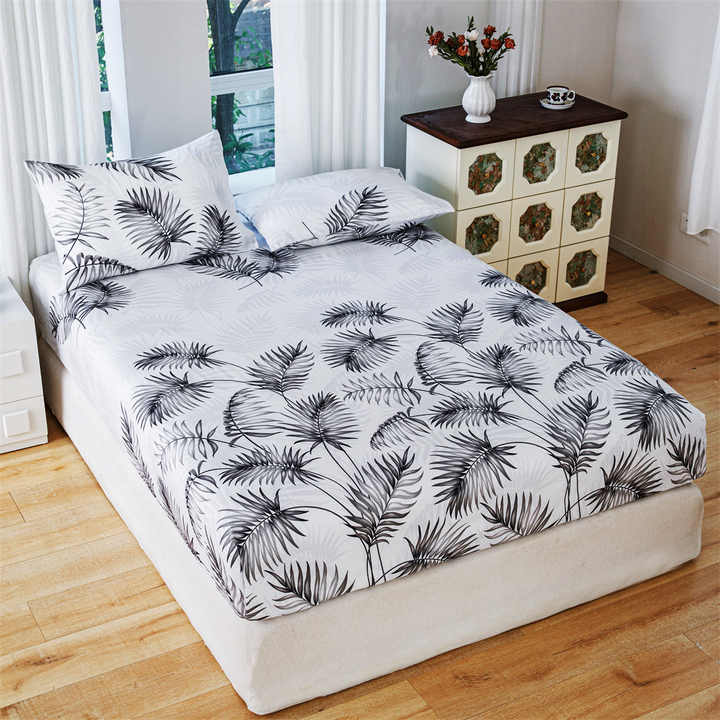 Plant Flowers Printed Bed Sheet New Low Order Bedding Sets 