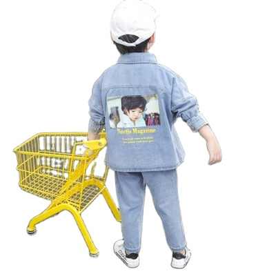 Wholesale Summer Jeans for Boy Kids Clothes 1 Set Made in China 
