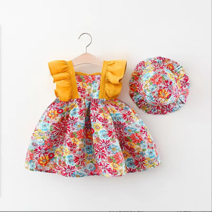 فساتين صيفية للأطفال في سن الحبو للفتيات  Summer Toddler Girls Dresses Korean Fashion