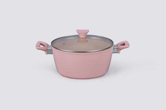 New Arrival Pink Marble Coating Induction Cookware Non-stick Coating Non-stick Coating وصل حديثًا طلاء رخامي وردي للطبخ بالتحريض غير لاصق طلاء غير لاصق