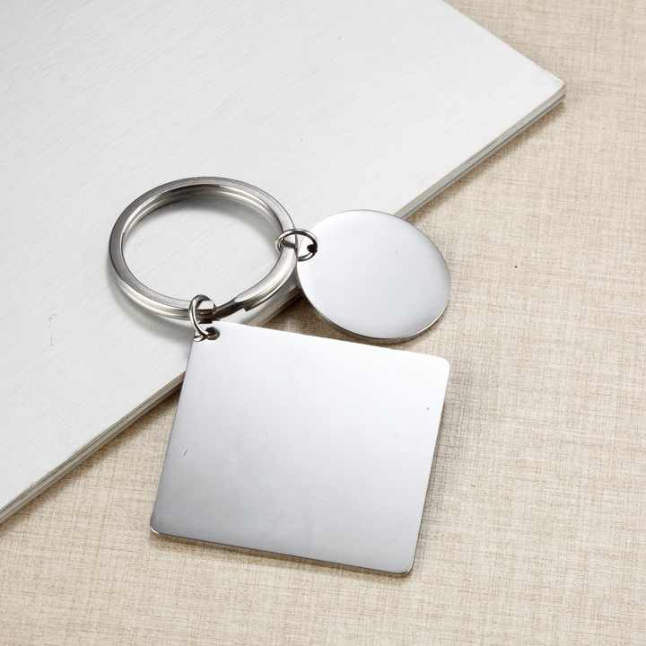 Diy Stainless Steel Keychain Couple -سلسلة مفاتيح