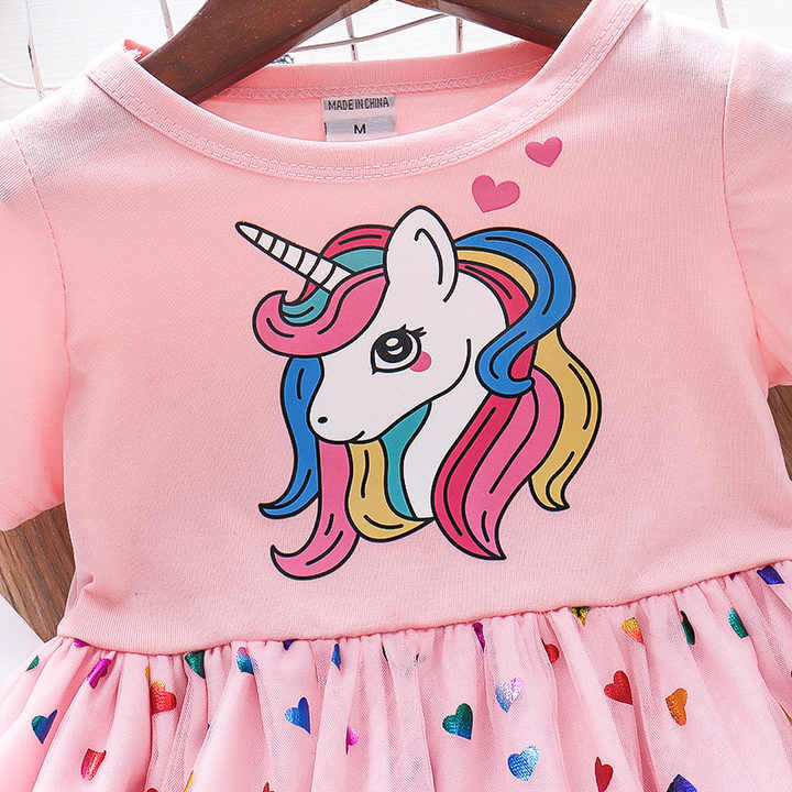 فستان صيفي أنيق للبنات فستان جديد صيفي للبنات الصغيرات سترة أميرات تنورة تنورة بحمالات  Elegant Summer Dress for Girls New Summer Dress for Little Girls Princess Jacket Skirt Suspender Skirt