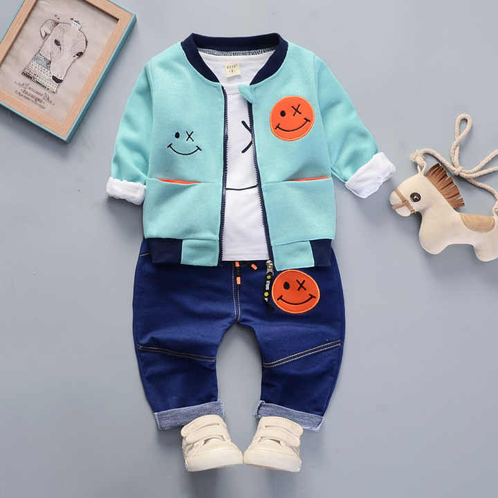 Hot Fashion Kids Streetwear 3 Pieces Baby Clothes Sets 