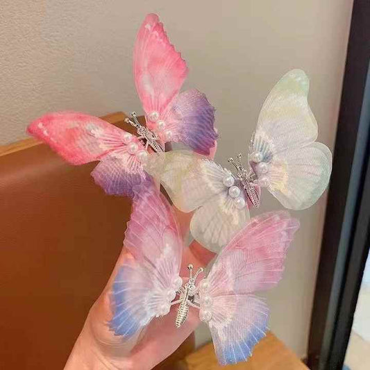 Alloy Butterfly Gradient Children's Accessories 