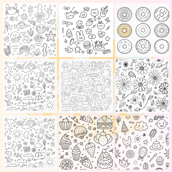 Coloring pajamas for children