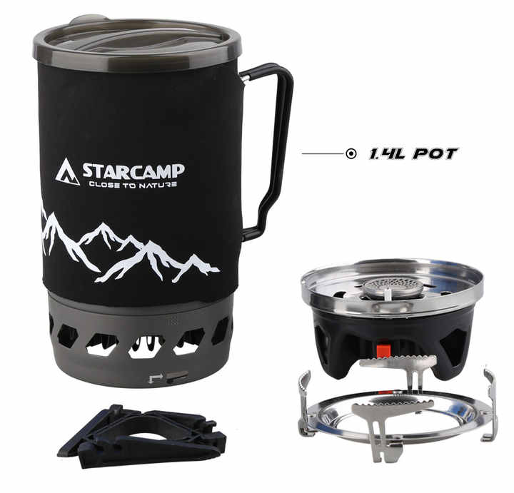 Starcamp 1400ml Single Backpack for Hiking, Camping, 