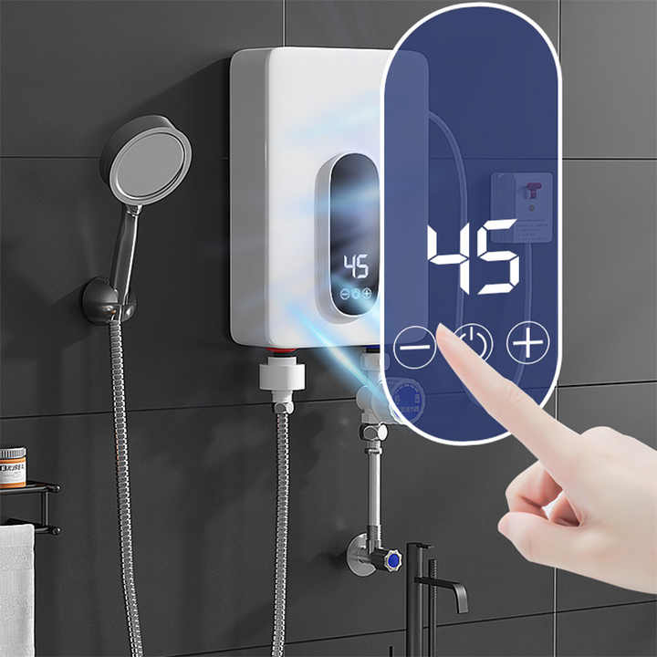 High Quality Tankless Smart Temperature Control Touch Screen Electric Hot Water Heater for Home 