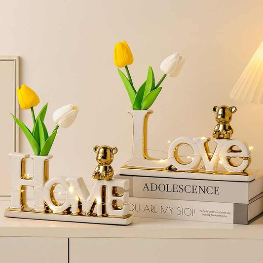 Luxury Golden Bear Ceramic Gifts 