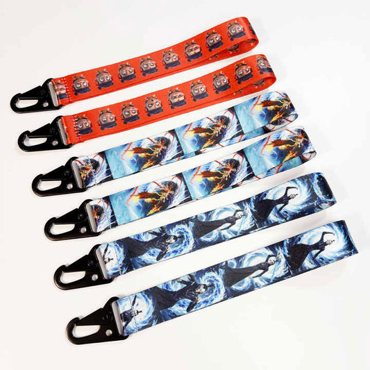 Customizable polyester key and ID card hook accessories 