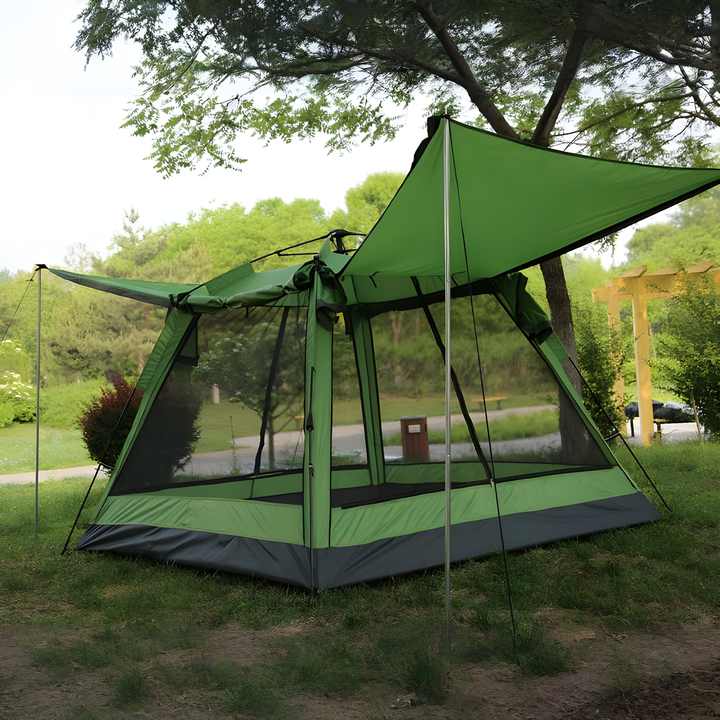 Large 3-5 Person Waterproof Camping Tent with Mesh 