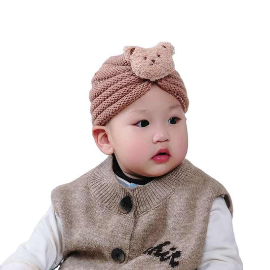 Knotted baby hats for little girls 