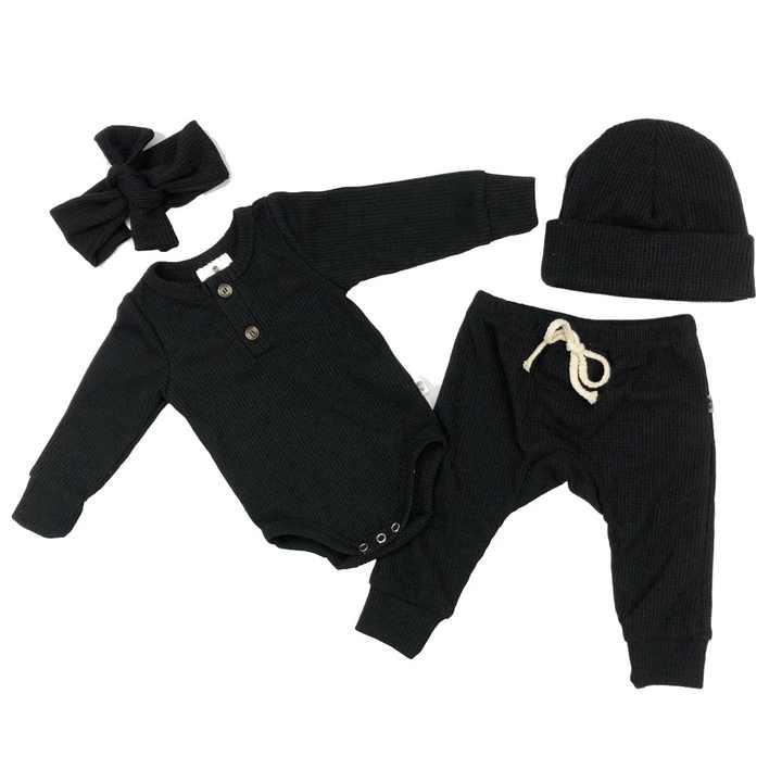 New Fashion Summer Autumn Pure Cotton Unisex Newborn Baby Rompers 2 Pieces Baby Clothes 