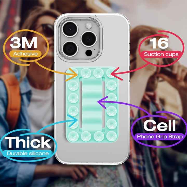 Universal Cell Phone Grip Silicone Suction Cup. 