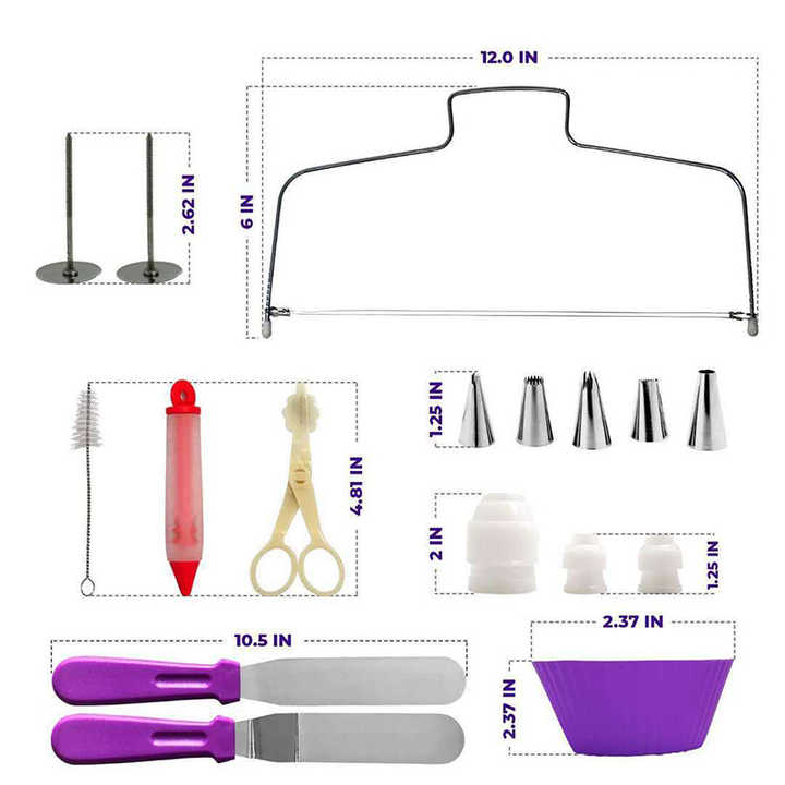 kits de repostera Nozzle Tips Pastry Piping-مجموعة أدوات