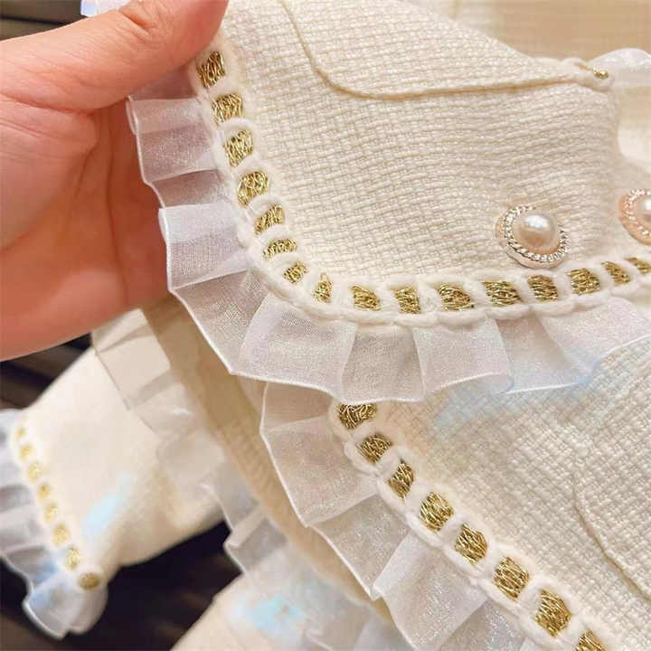 Beautiful Baby Girl 2 Pieces Outfit Set-مجموعة ملابس جديدة للبنات