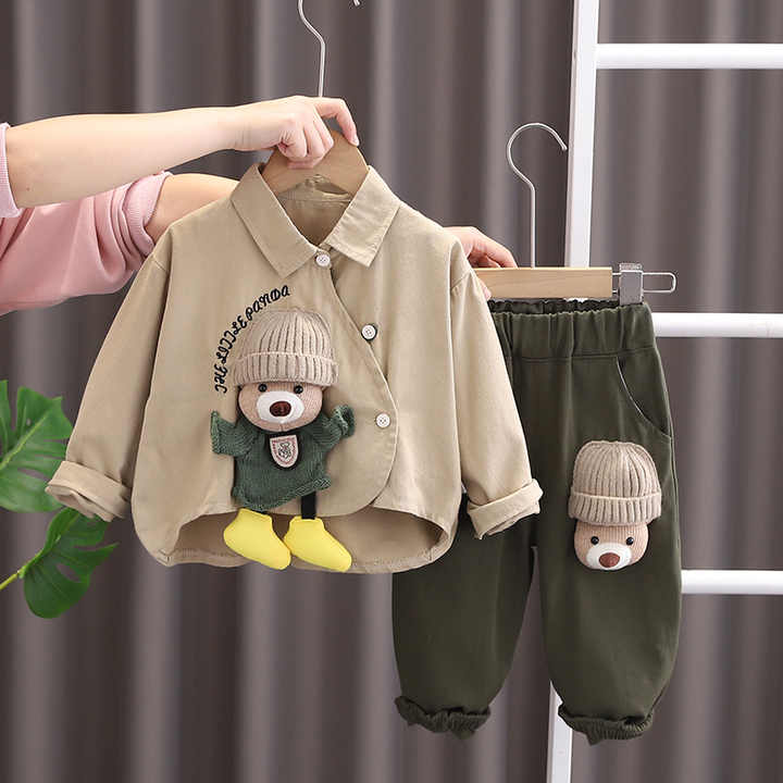 &nbsp;Fashion Baby Boys Spring-طقم ملابس ربيعي
