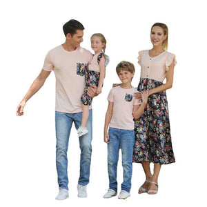 Summer Custom Logo Mother and Daughter Design Baby Rompers Bamboo Fiber Family Matching Outfits 