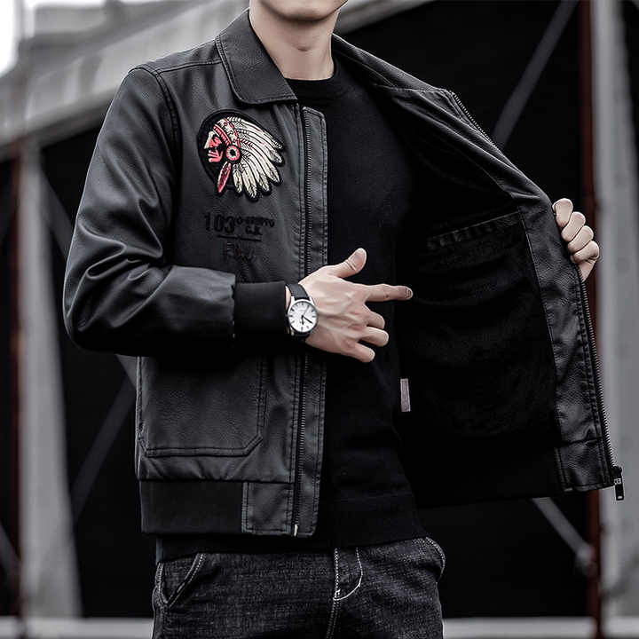 Men's Leather T-Shirt 