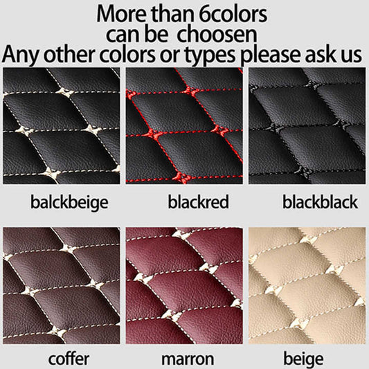 Interior Accessories PVC 5D 9D Leather Foot Pad. 