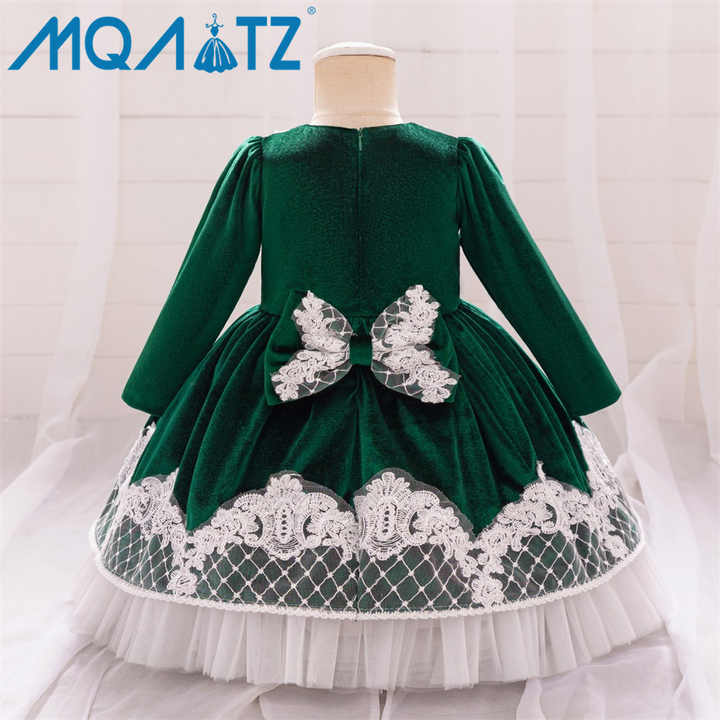 Lovely Baby Girl Tutu Party Dress - الساتان الصلب ومزين بالترتر لأعياد الميلاد